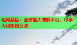 暗网禁区：全球最大破解平台，尽享无限影视资源