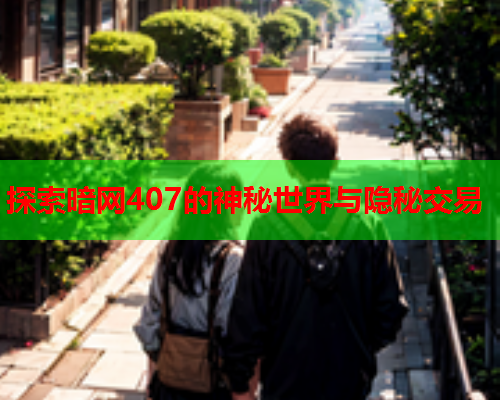 探索暗网407的神秘世界与隐秘交易