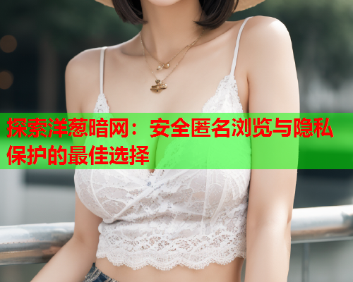 探索洋葱暗网：安全匿名浏览与隐私保护的最佳选择